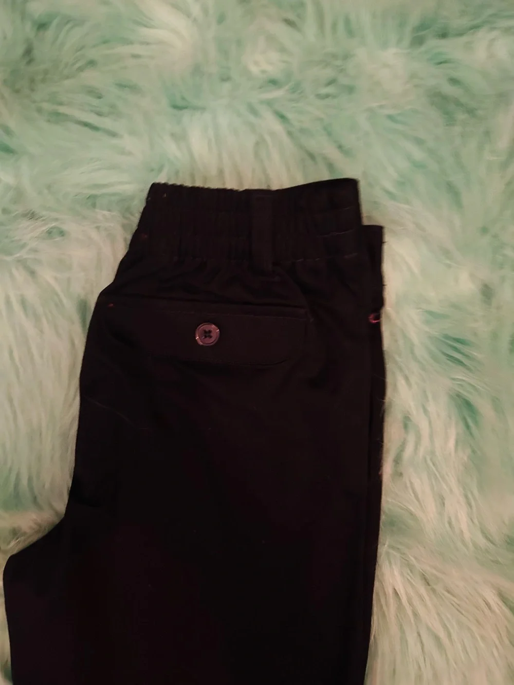 French Toast Black Kids Casual Straight-Leg Pants